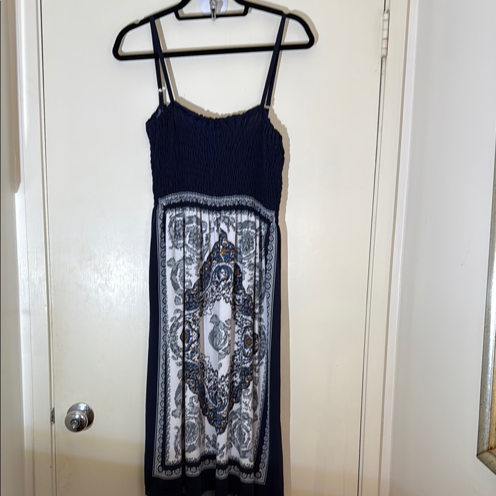 Summer Navy and White Dress